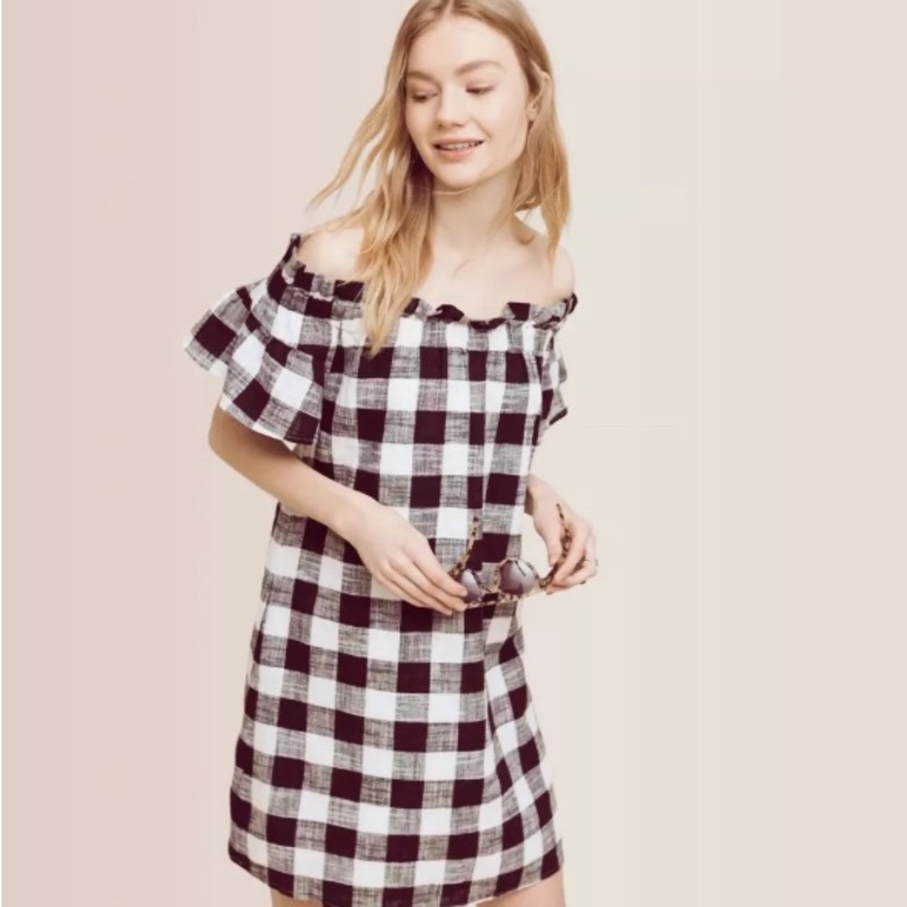 Corey Lynn Calter Gingham Dress Sz Large